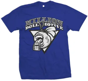 Screaming Mouth Money Bag - Royal Blue T-Shirt