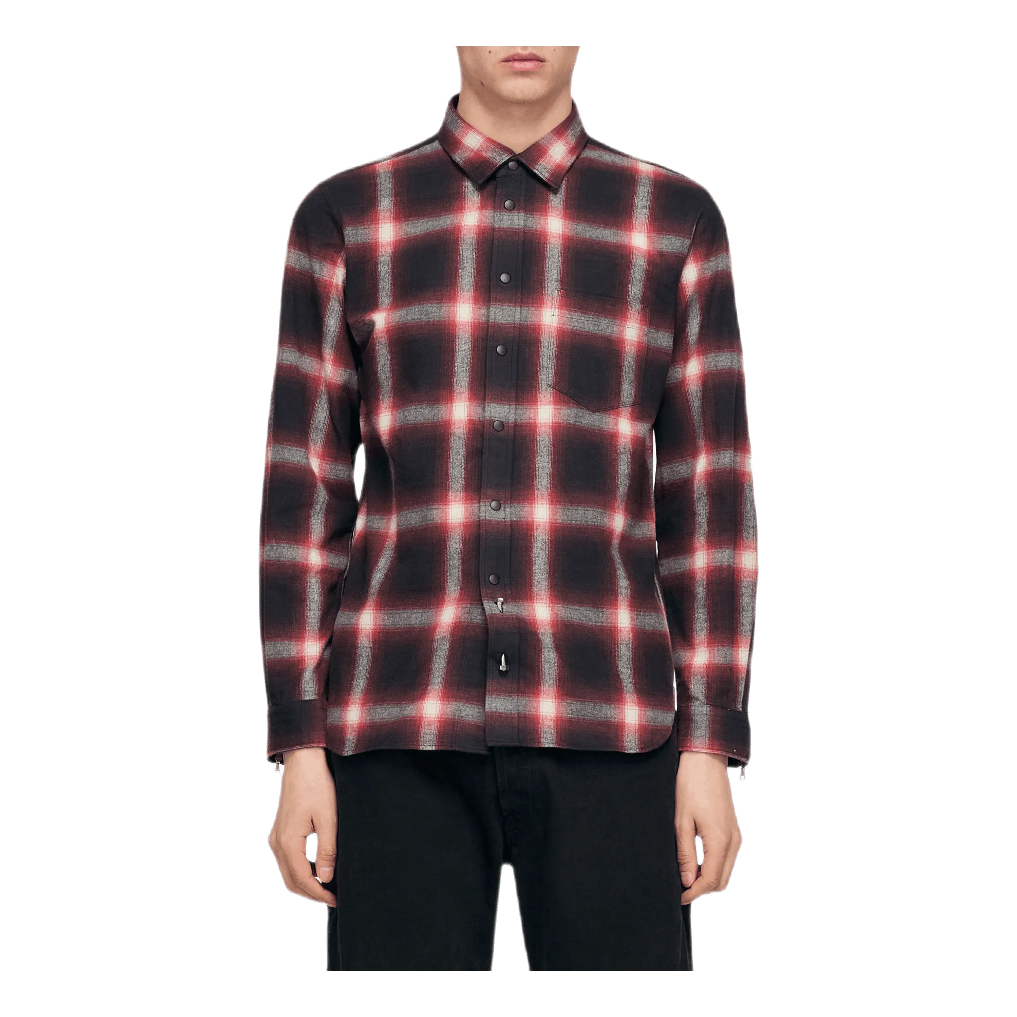 Sleeze Zip Shirt Red