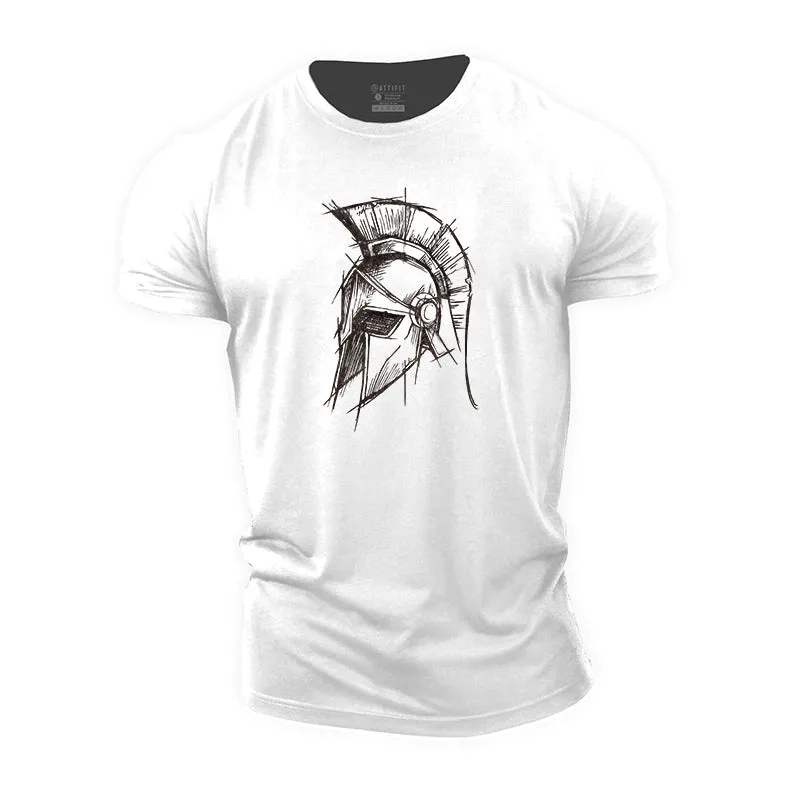 Spartan Portrait Cotton T-Shirts