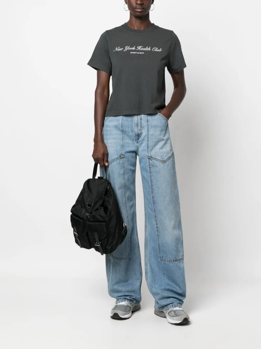 SPORTY & RICH MAIN T-shirts and Polos Black