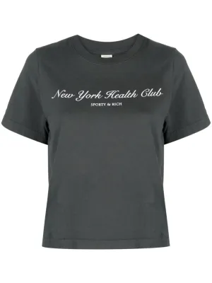 SPORTY & RICH MAIN T-shirts and Polos Black