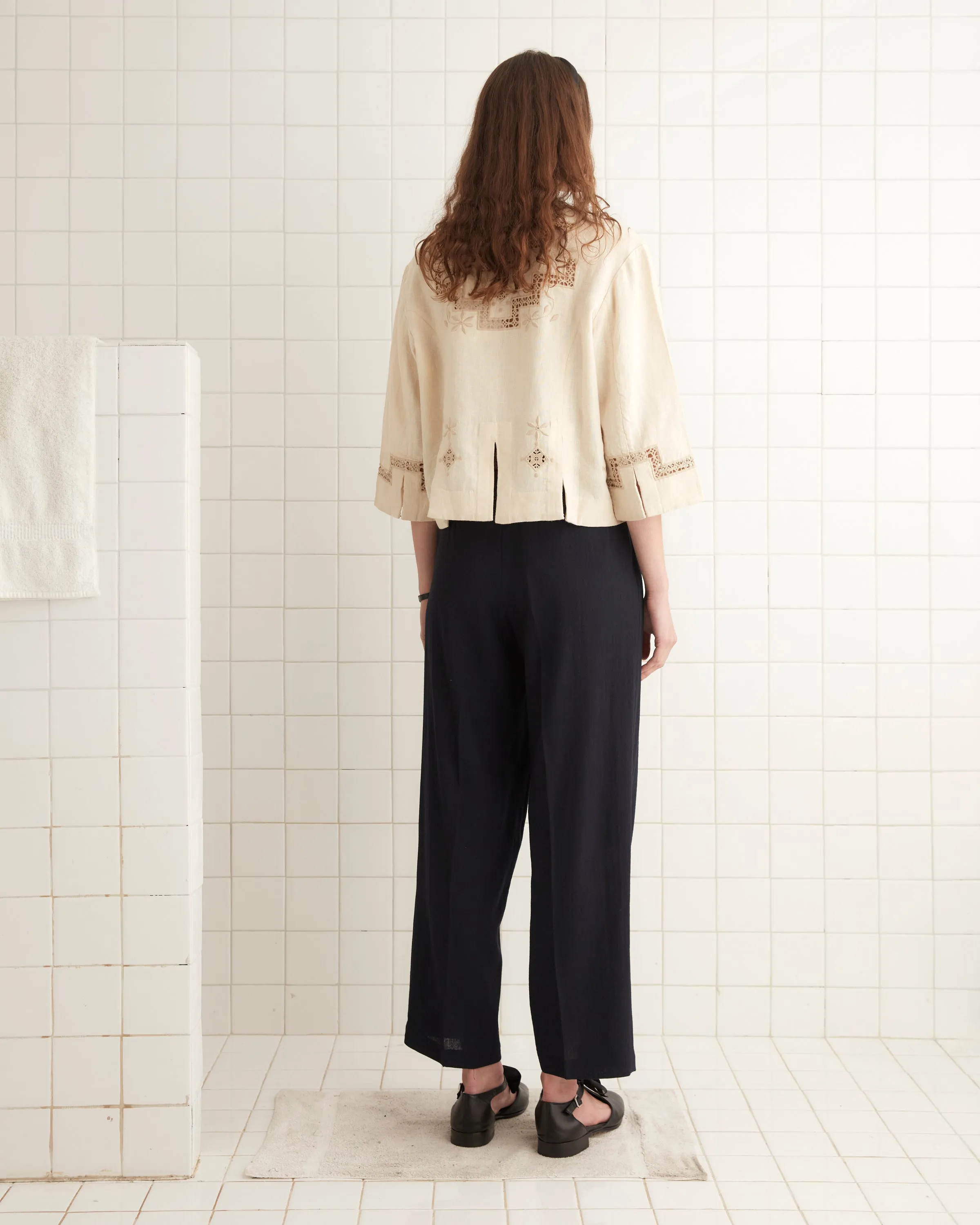 Step Cutwork Overshirt