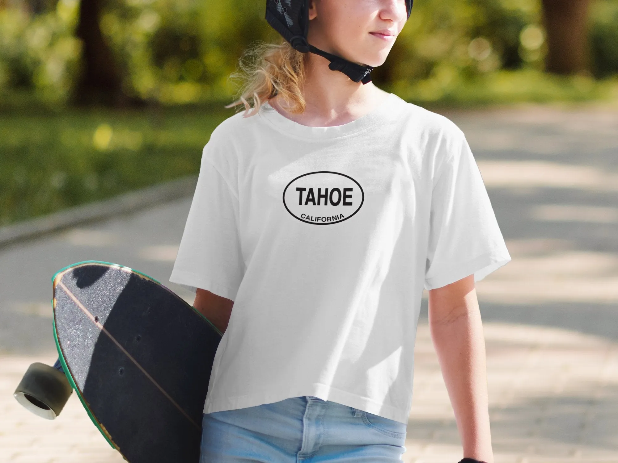 Tahoe California Graphic Print T-Shirts