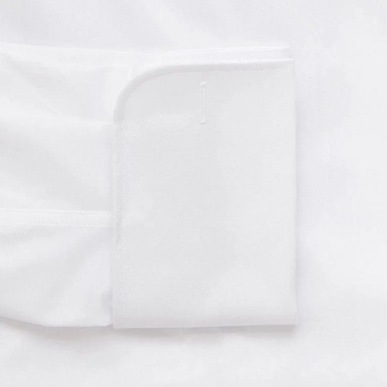 The White Fine Twill French Cuff Dress Shirt