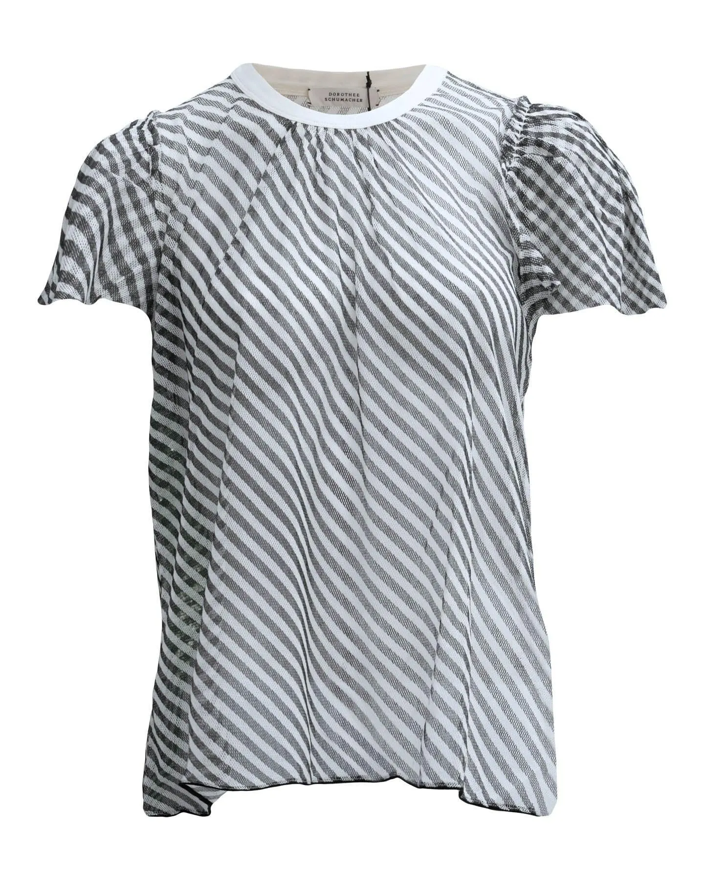 Transparent Coolness Short Sleeve Blouse