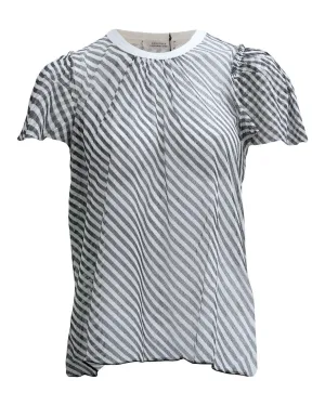 Transparent Coolness Short Sleeve Blouse