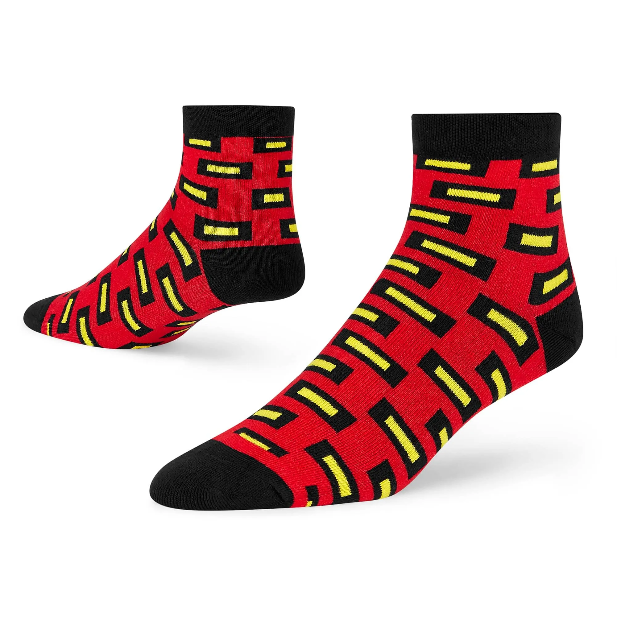 Trendy Ankle Socks - 4-Pack in Eye-Catching Designs