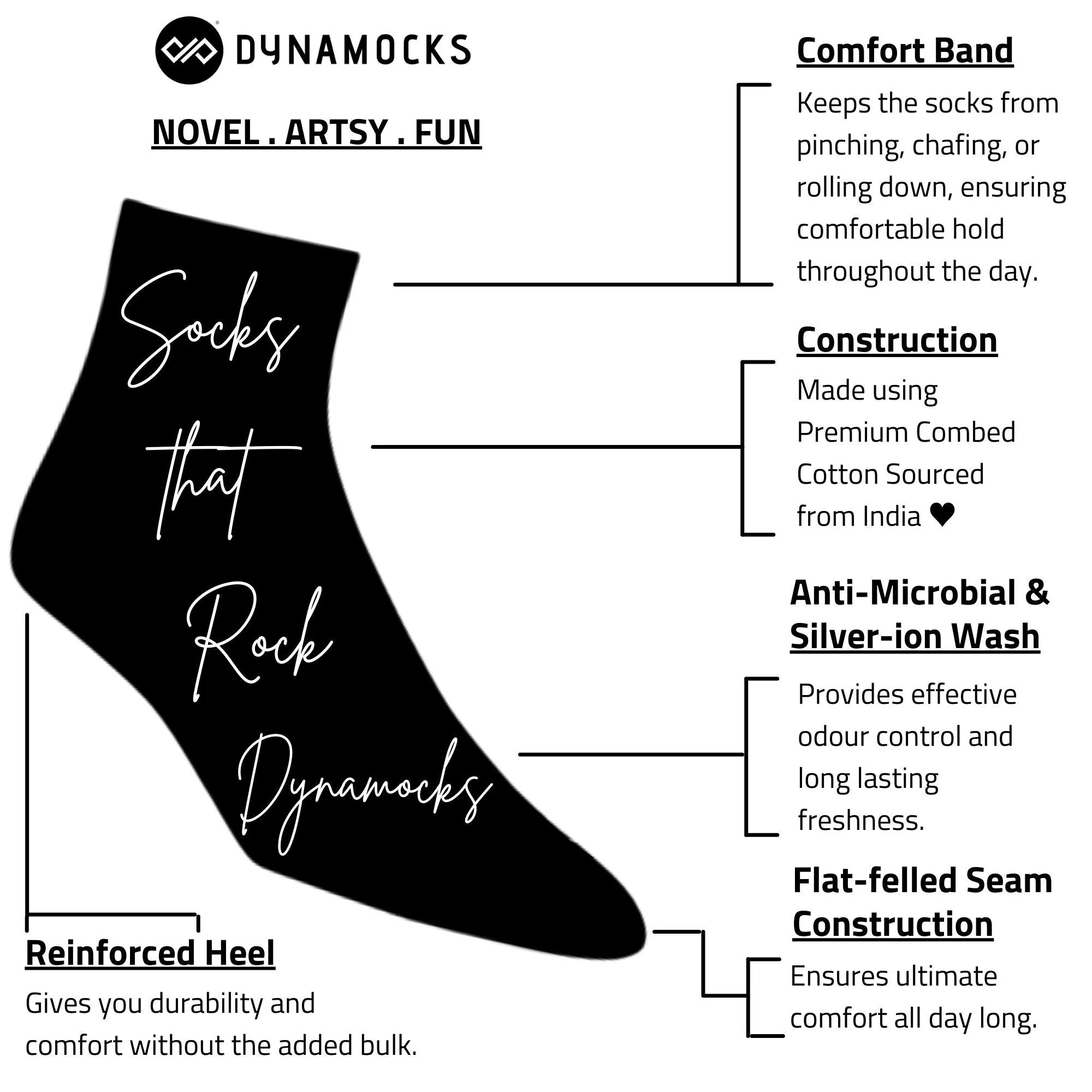Trendy Ankle Socks - 4-Pack in Eye-Catching Designs