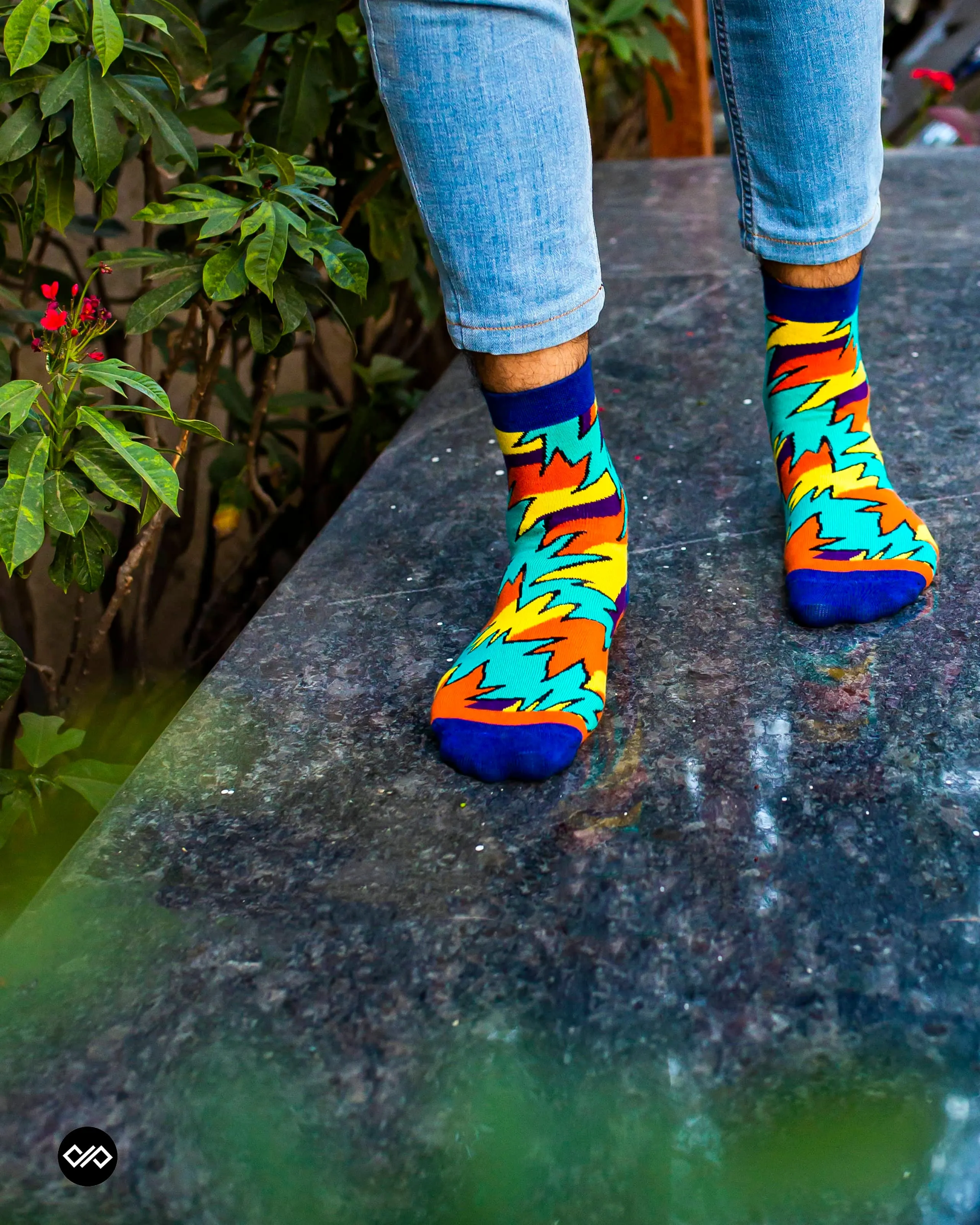 Trendy Ankle Socks - 4-Pack in Eye-Catching Designs