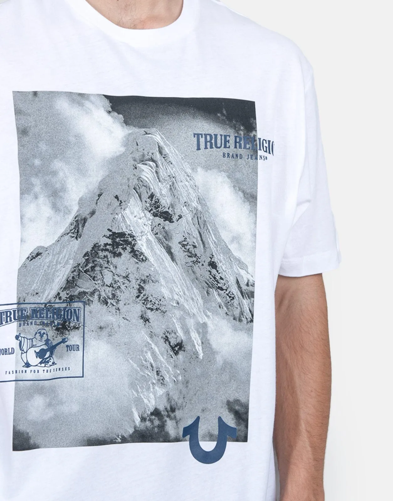 True Religion Relaxed Graphic Optic White T-Shirt