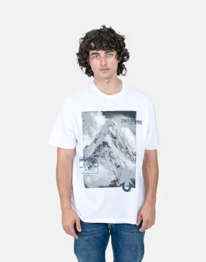 True Religion Relaxed Graphic Optic White T-Shirt