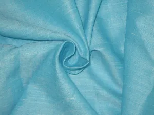 two tone linen fabric {iridescent} light blue with white slubs 54" wide [2169]