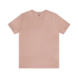 Unisex Jersey Short Sleeve Heather Prism Peach T Shirt