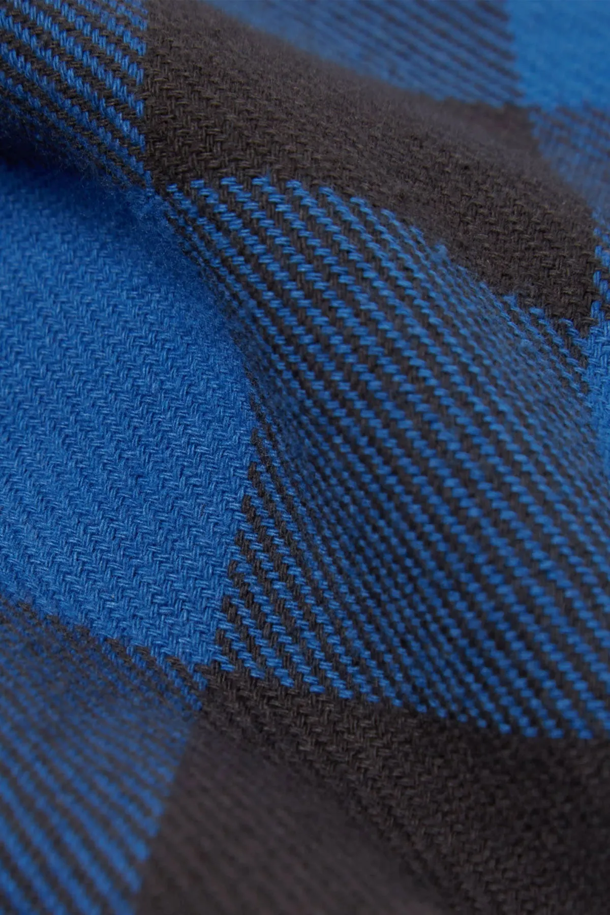 Universal Works - Travail Shirt In Navy Winter Gingham
