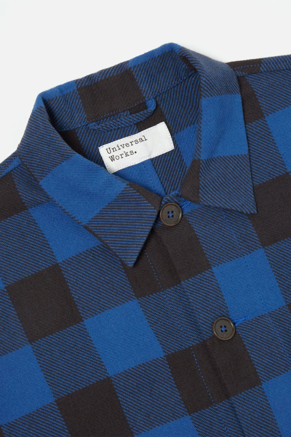 Universal Works - Travail Shirt In Navy Winter Gingham