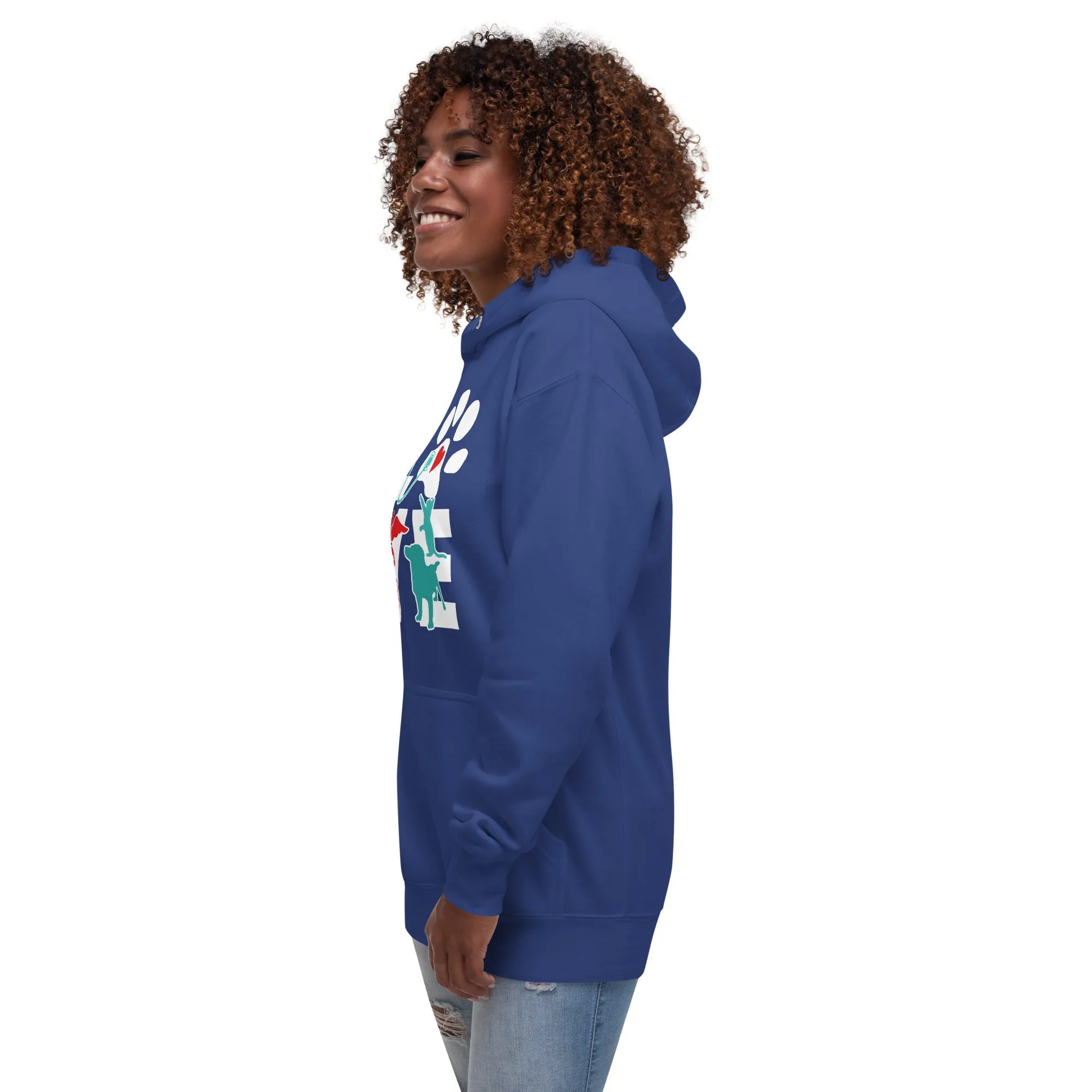 Veterinary Love Dog and Cat Unisex Premium Hoodie