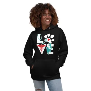 Veterinary Love Dog and Cat Unisex Premium Hoodie