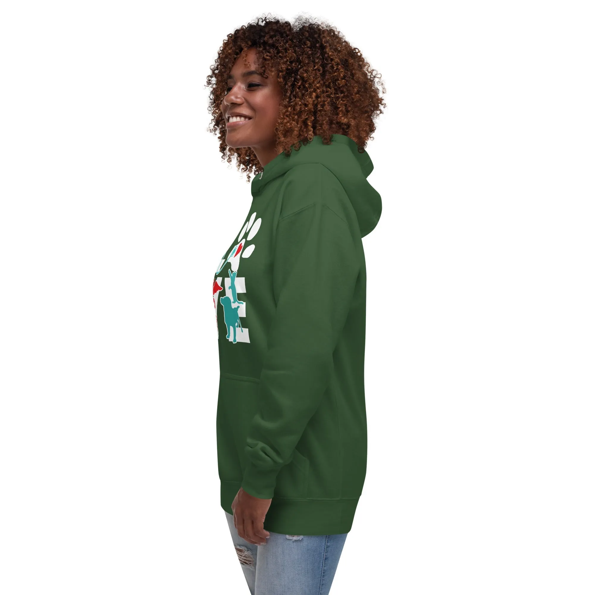 Veterinary Love Dog and Cat Unisex Premium Hoodie