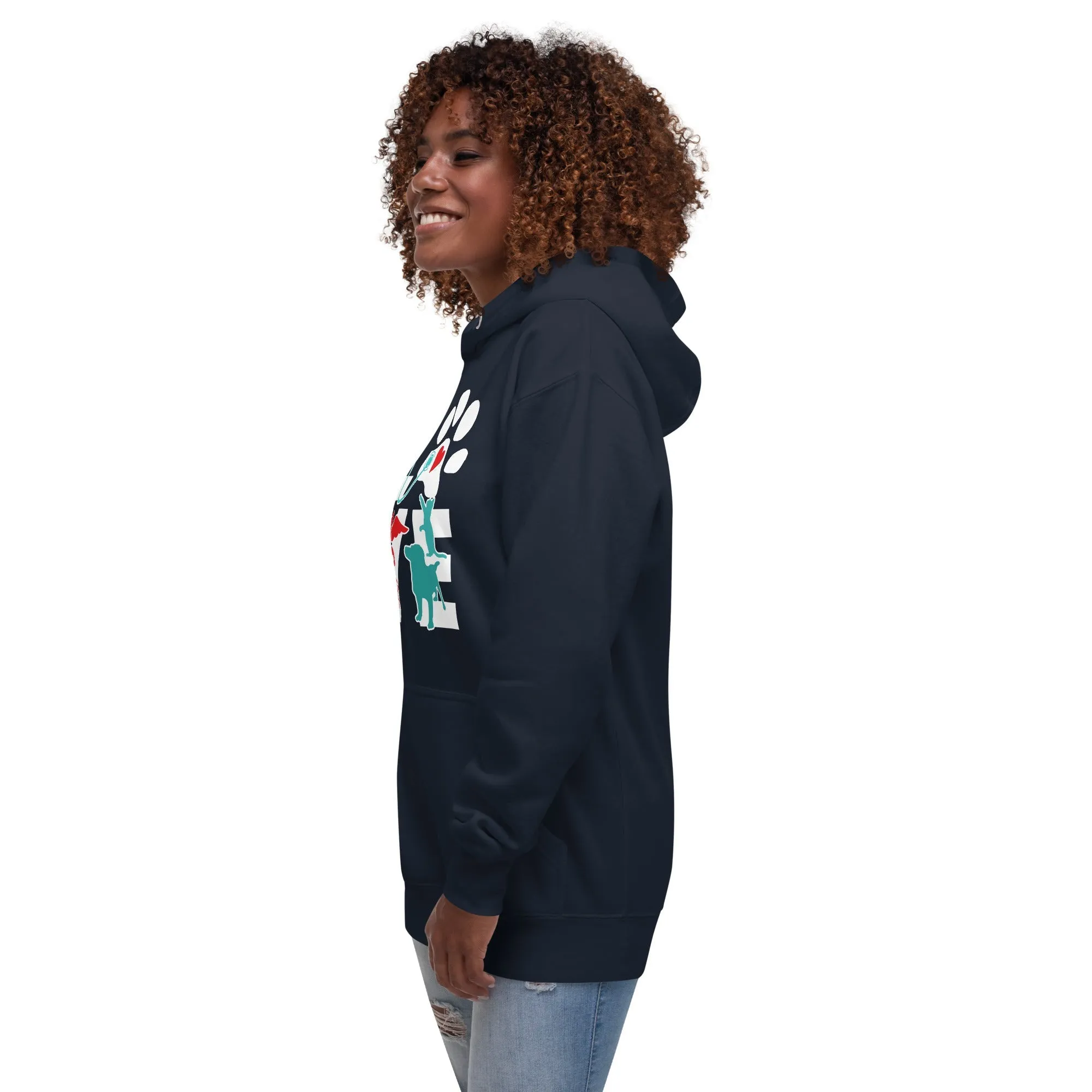 Veterinary Love Dog and Cat Unisex Premium Hoodie