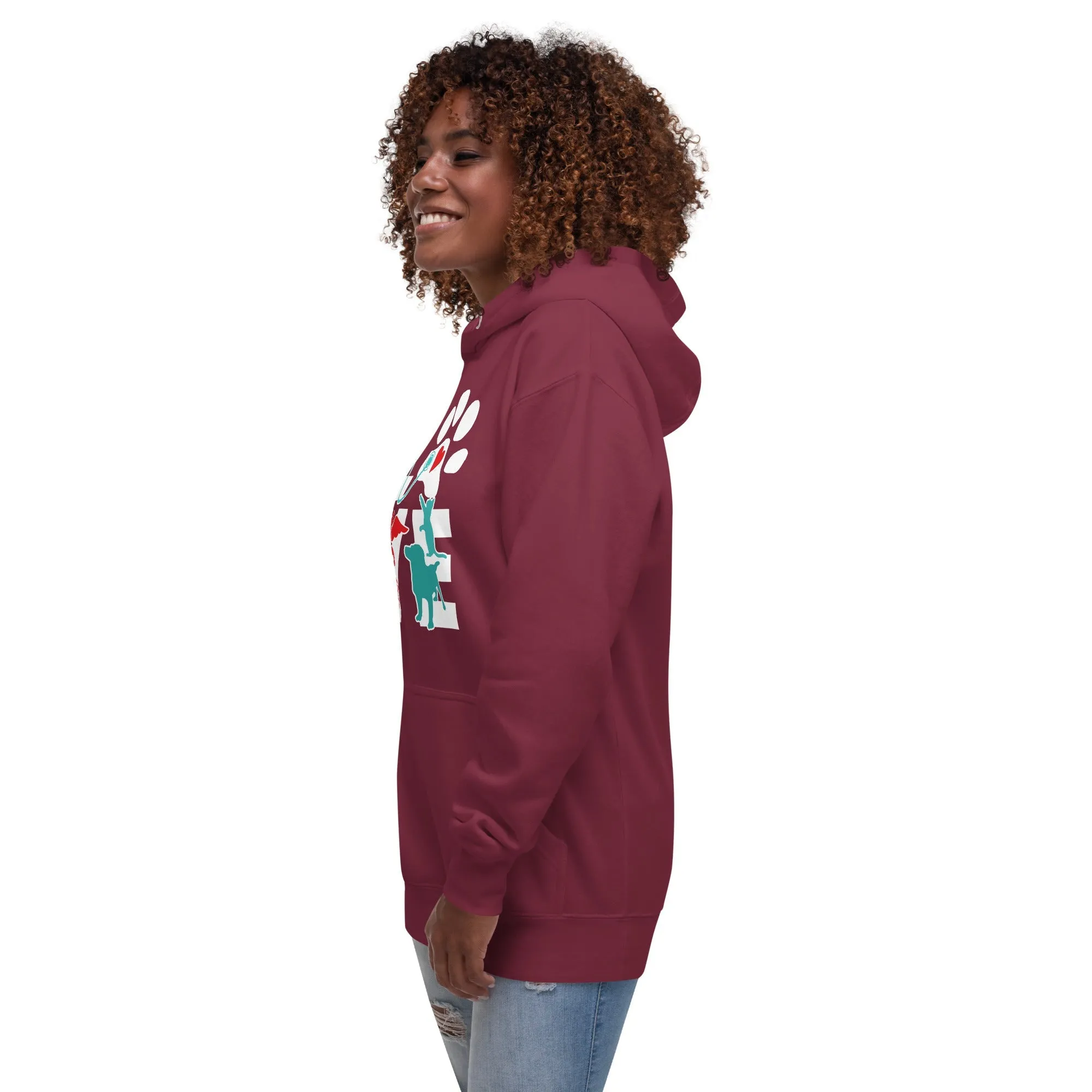 Veterinary Love Dog and Cat Unisex Premium Hoodie