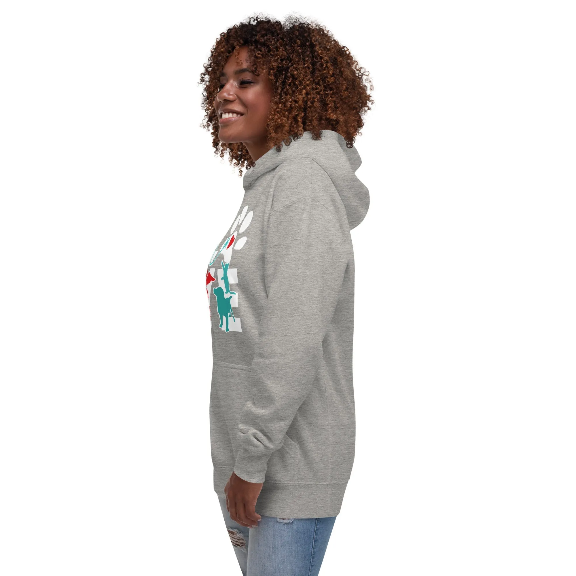 Veterinary Love Dog and Cat Unisex Premium Hoodie