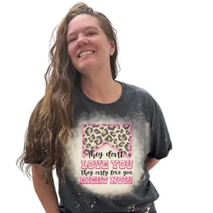 Wallen Music Inspired They Don't Love You Bleached T-Shirt