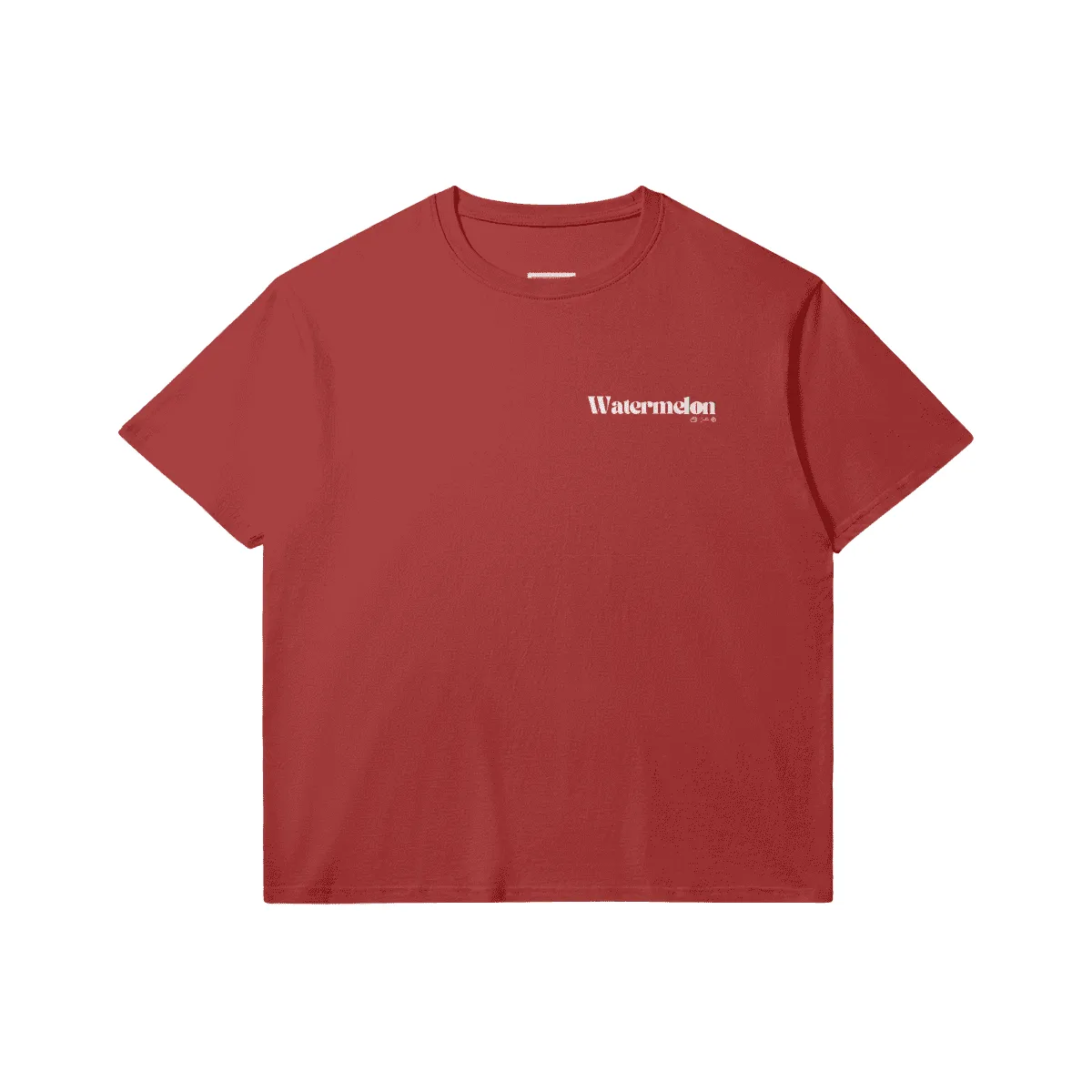 Watermelon Adult Premium Cotton Regular Fit Red Tee