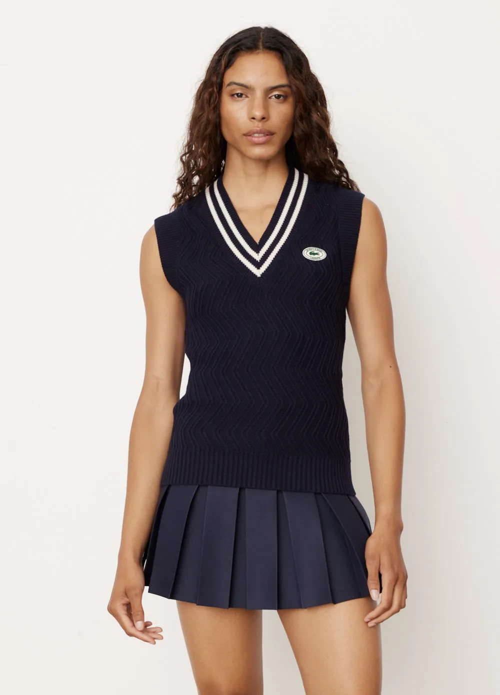 x Lacoste Zig Zag Vest