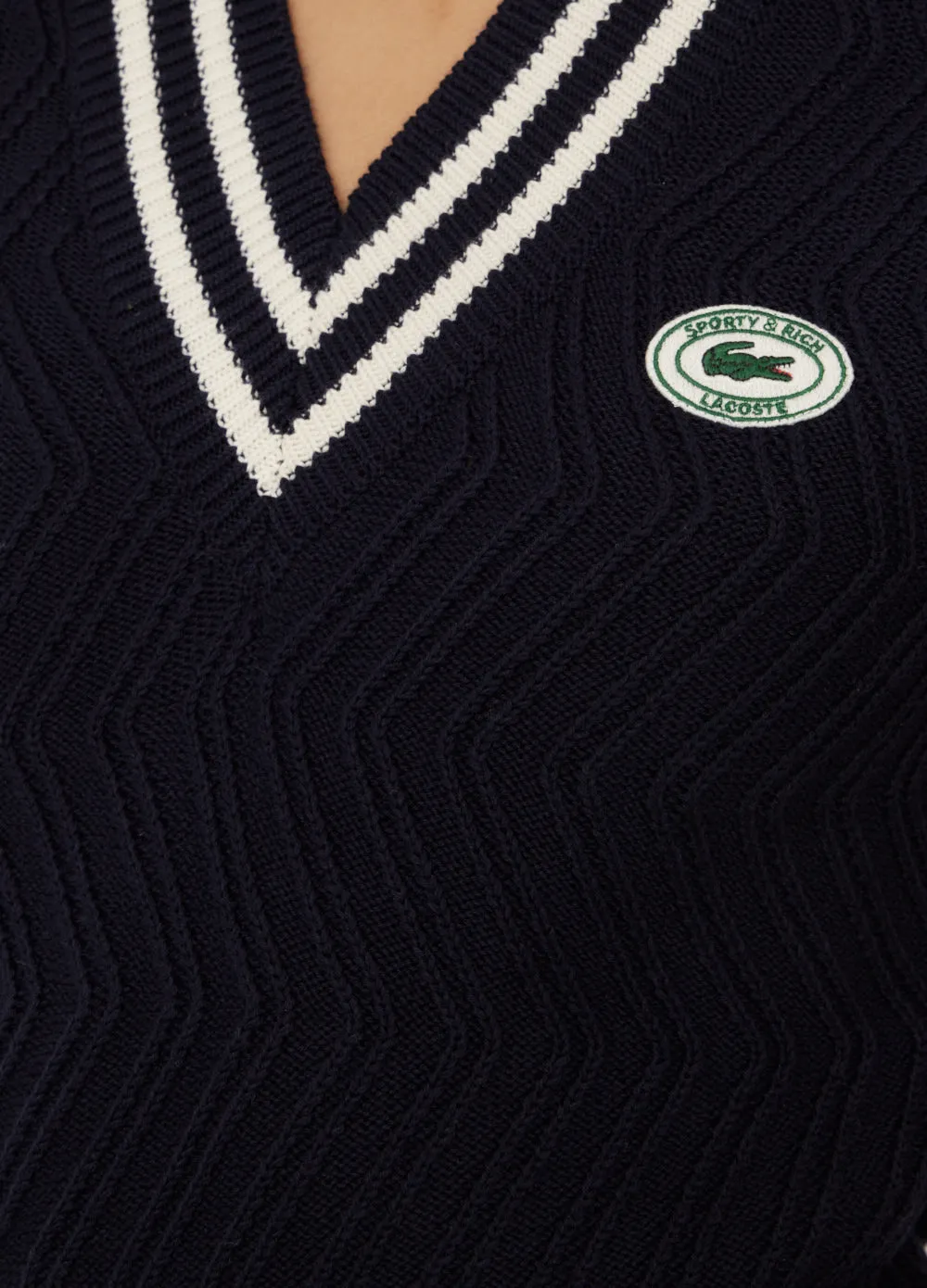 x Lacoste Zig Zag Vest