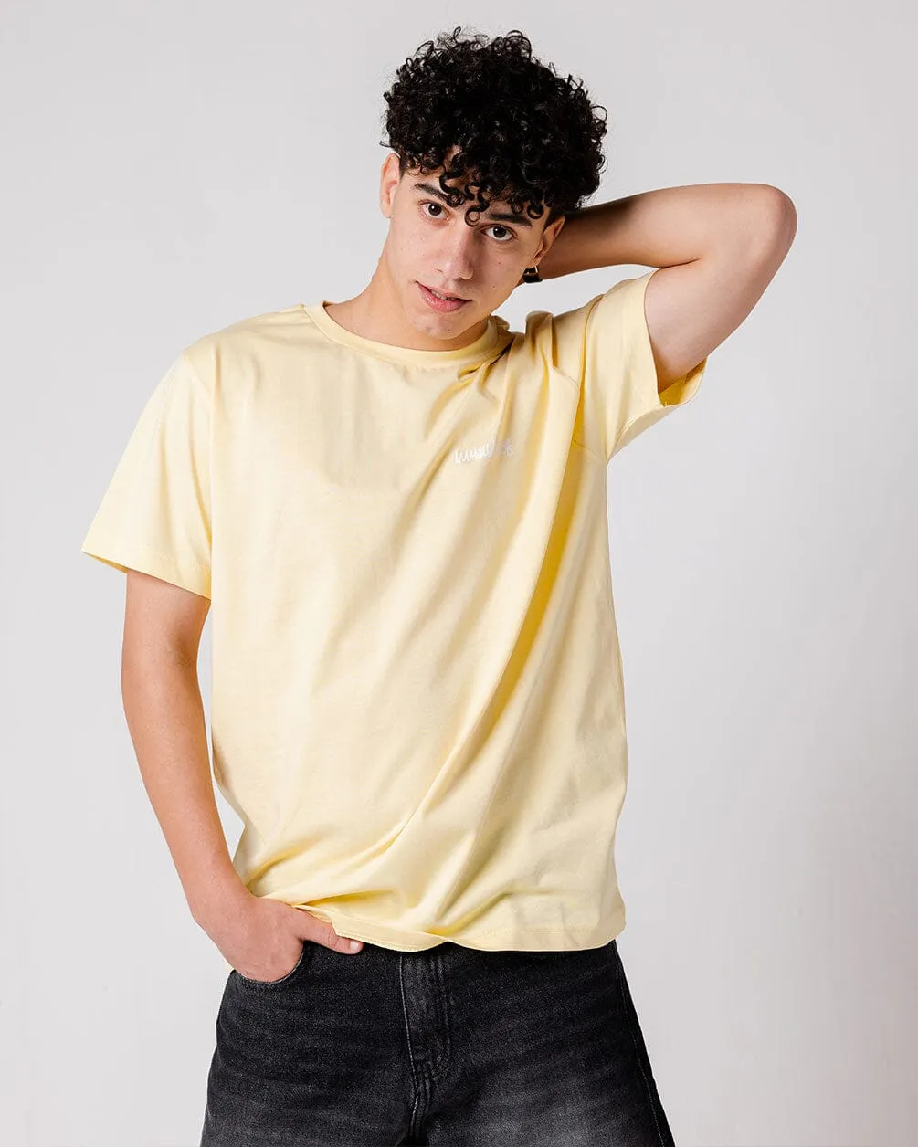 Yellow IYS Printed Regular Tee