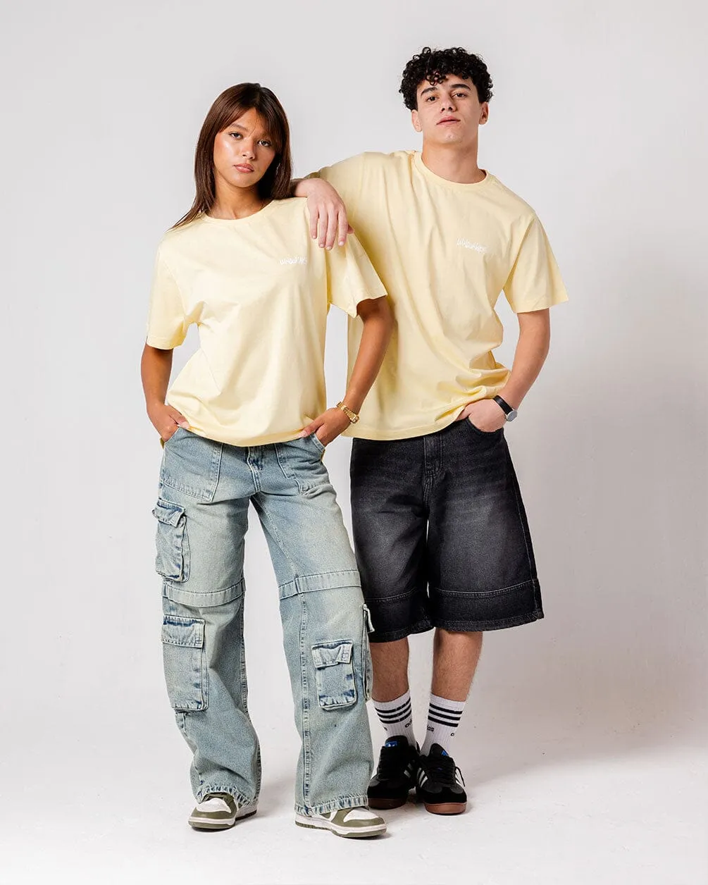 Yellow IYS Printed Regular Tee