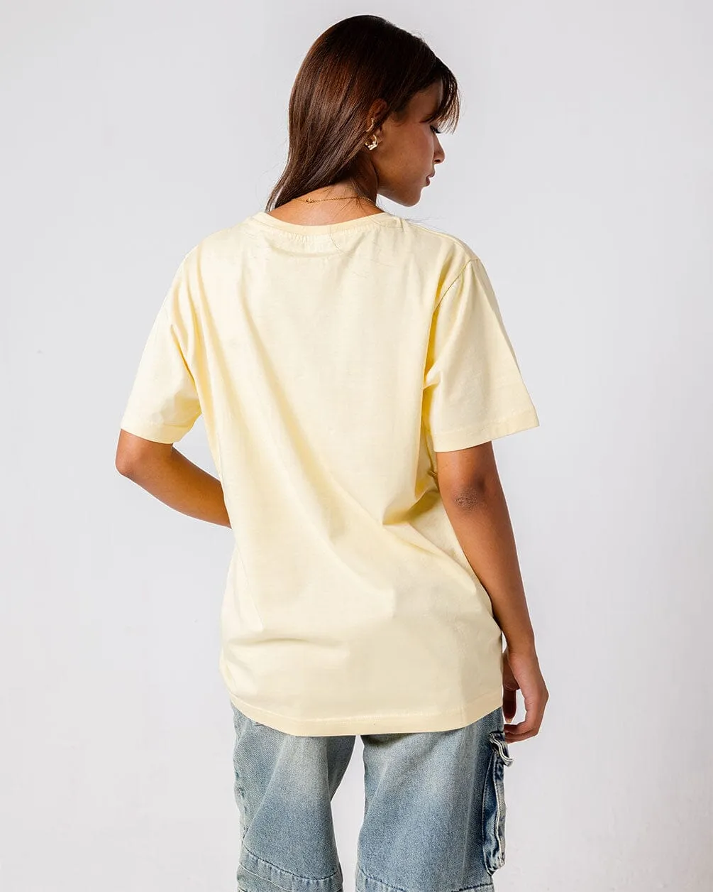 Yellow IYS Printed Regular Tee
